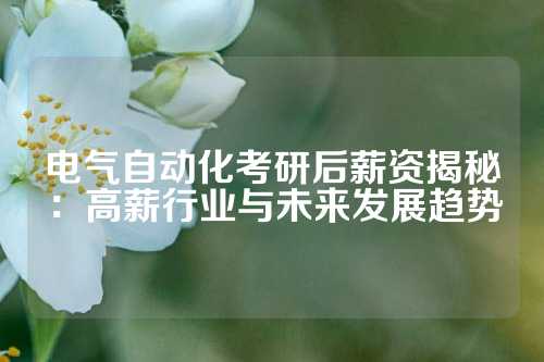 电气自动化考研后薪资揭秘：高薪行业与未来发展趋势