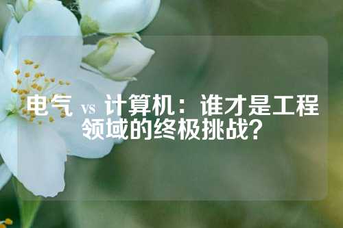 电气 vs 计算机：谁才是工程领域的终极挑战？