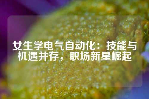 女生学电气自动化：技能与机遇并存，职场新星崛起