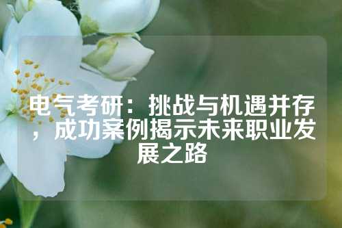 电气考研：挑战与机遇并存，成功案例揭示未来职业发展之路
