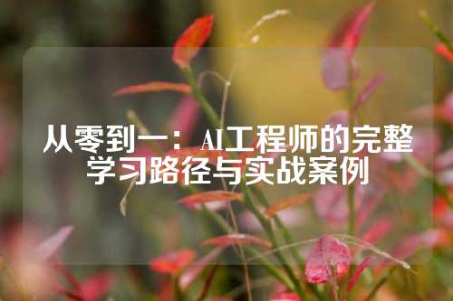 从零到一：AI工程师的完整学习路径与实战案例