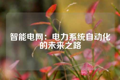 智能电网：电力系统自动化的未来之路