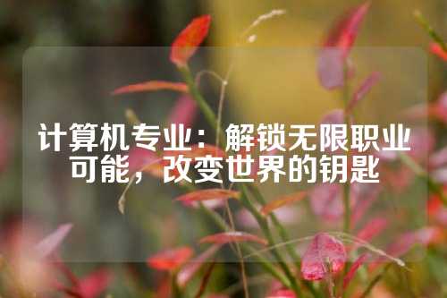 计算机专业：解锁无限职业可能，改变世界的钥匙
