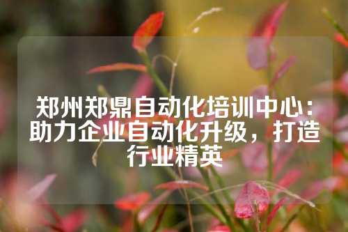 郑州郑鼎自动化培训中心：助力企业自动化升级，打造行业精英
