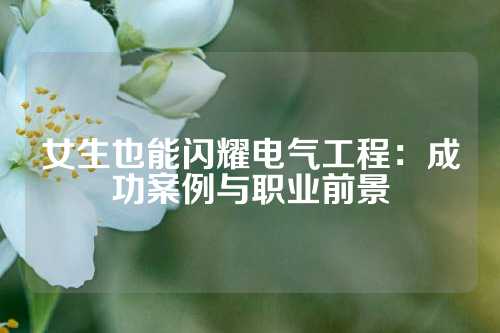 女生也能闪耀电气工程：成功案例与职业前景