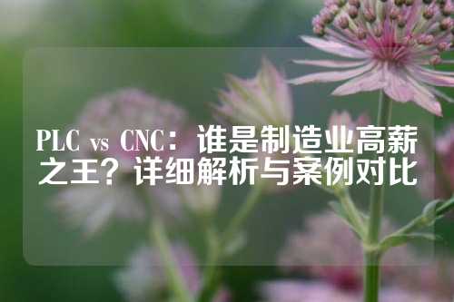 PLC vs CNC：谁是制造业高薪之王？详细解析与案例对比