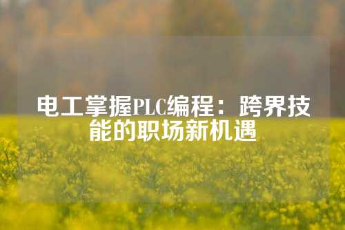 电工掌握PLC编程：跨界技能的职场新机遇
